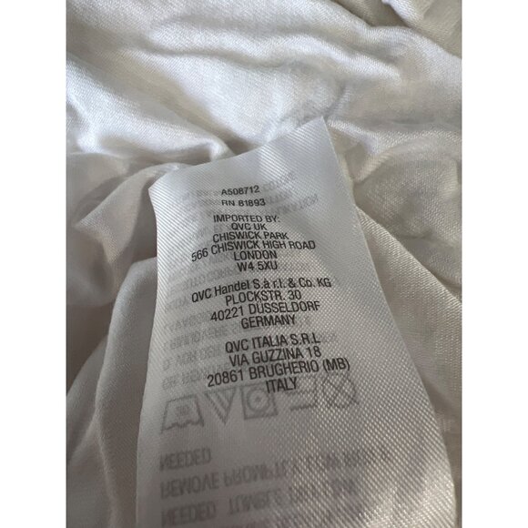 Susan Graver Pure Knit Jersey and Crochet Tunic Tank Top Size 2X White Rayon NEW - Picture 5 of 6